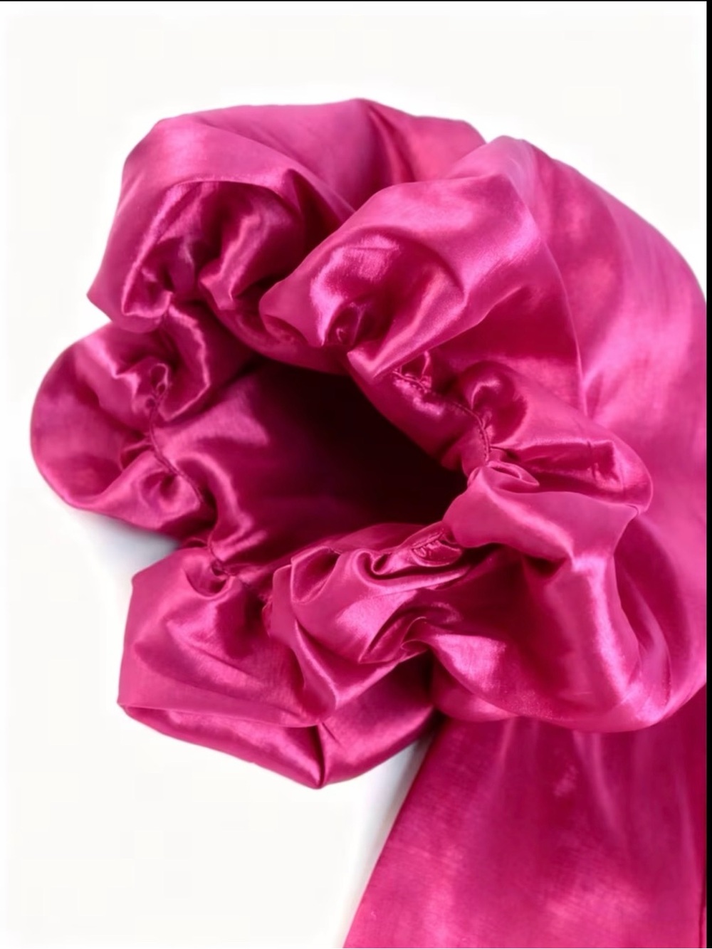 🔥Women's Ruffle Sleeve Peplum Top - Hot Pink - Picture 4 of 5